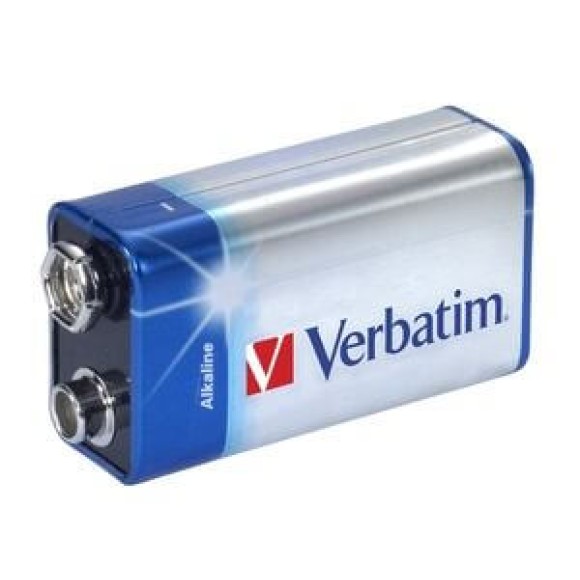 Verbatim 9v PP3 6LR61 Alkaline Battery